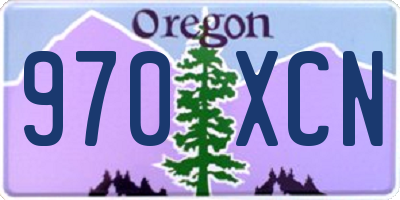 OR license plate 970XCN