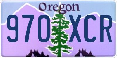 OR license plate 970XCR