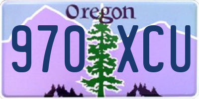 OR license plate 970XCU