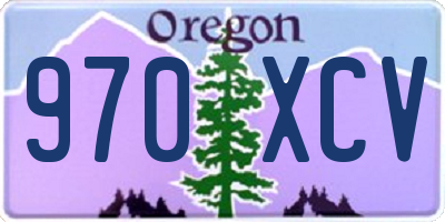OR license plate 970XCV
