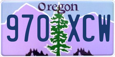 OR license plate 970XCW