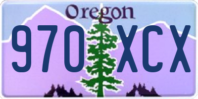 OR license plate 970XCX