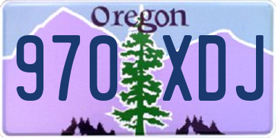 OR license plate 970XDJ