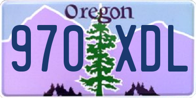 OR license plate 970XDL