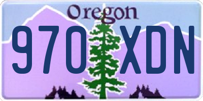 OR license plate 970XDN