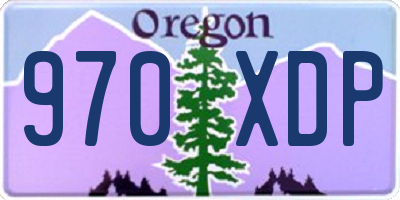 OR license plate 970XDP
