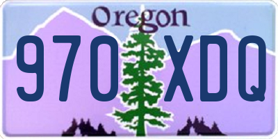 OR license plate 970XDQ