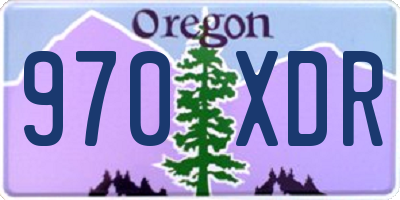 OR license plate 970XDR