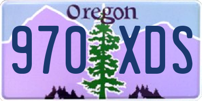 OR license plate 970XDS