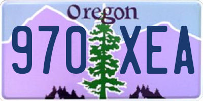 OR license plate 970XEA