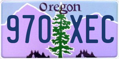 OR license plate 970XEC