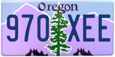 OR license plate 970XEE