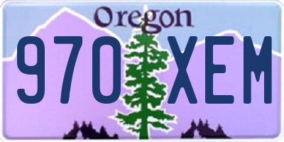 OR license plate 970XEM