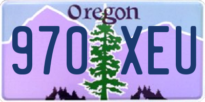 OR license plate 970XEU