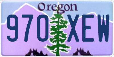 OR license plate 970XEW