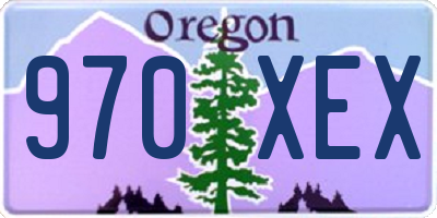 OR license plate 970XEX
