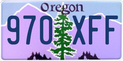 OR license plate 970XFF