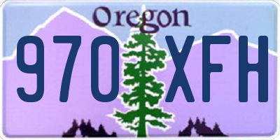 OR license plate 970XFH