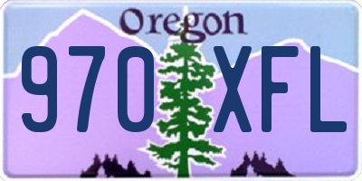 OR license plate 970XFL