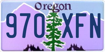 OR license plate 970XFN