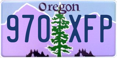 OR license plate 970XFP