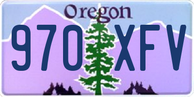 OR license plate 970XFV
