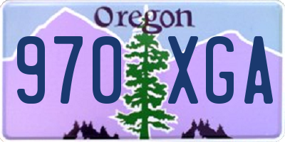 OR license plate 970XGA