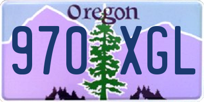 OR license plate 970XGL