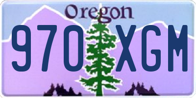 OR license plate 970XGM