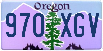 OR license plate 970XGV