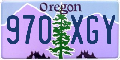 OR license plate 970XGY
