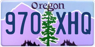 OR license plate 970XHQ