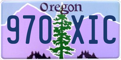 OR license plate 970XIC