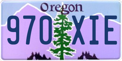 OR license plate 970XIE