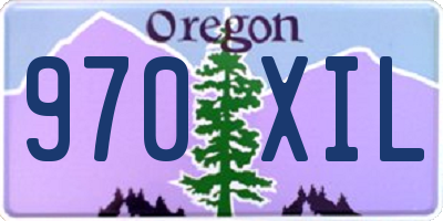 OR license plate 970XIL
