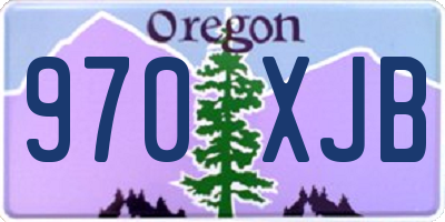 OR license plate 970XJB