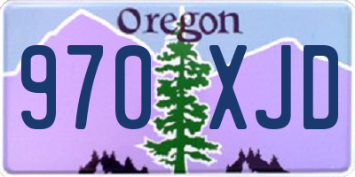 OR license plate 970XJD