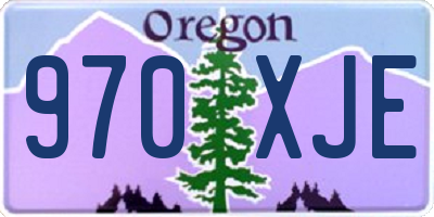 OR license plate 970XJE