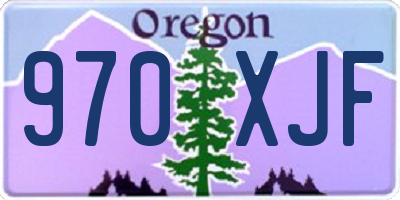 OR license plate 970XJF