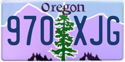 OR license plate 970XJG