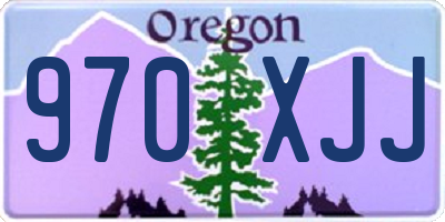 OR license plate 970XJJ