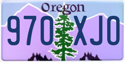 OR license plate 970XJO