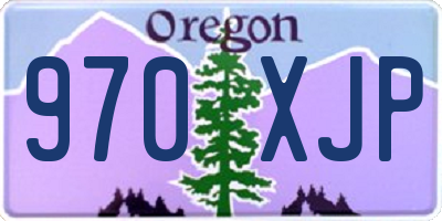 OR license plate 970XJP