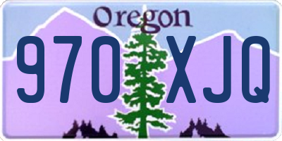 OR license plate 970XJQ