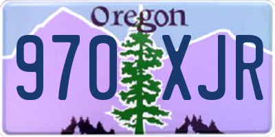 OR license plate 970XJR