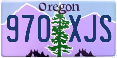 OR license plate 970XJS