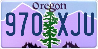 OR license plate 970XJU