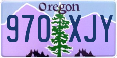 OR license plate 970XJY
