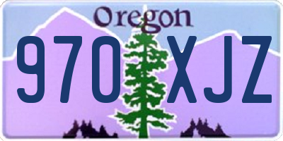 OR license plate 970XJZ