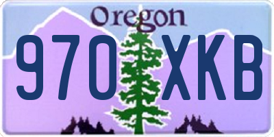 OR license plate 970XKB